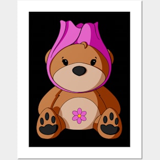 Tulip Teddy Bear Posters and Art